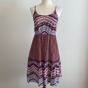 50% off bundles Boho mini fit and flare dress S